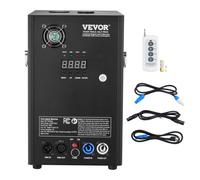 VEVOR Machine à étincelles froide 700 W machine à feux d'artifice alliage d'aluminium contrôleur DMX réglable 2 à 5 m 7 minutes par recharge pour scènes, mariages, spectacles de DJ, fêtes, événements