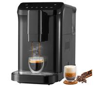VEVOR Machine à Expresso Automatique 15 bars avec Broyeur 15 Niveaux de Mouture