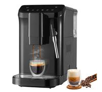 VEVOR Machine à Expresso Automatique 20 bars avec Mousseur 15 Niveaux de Mouture