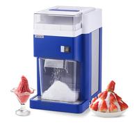 VEVOR Machine à Glace Pilée 1,8 L, Broyeur à Glace Fine et Onctueuse Électrique, Moteur 300 W, Lames en Acier Inoxydable, pour Cocktails Boissons Fraîches, Bars Restaurants Supermarchés Fêtes, Bleu