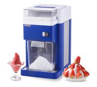 VEVOR Machine à Glace Pilée 1,8 L, Broyeur à Glace Fine et Onctueuse Électrique, Moteur 300 W, Lames en Acier Inoxydable, pour Cocktails Boissons Fraîches, Bars Restaurants Supermarchés Fêtes, Bleu