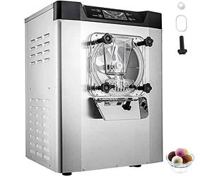 VEVOR Machine à Glace Pilée Électrique Capacité 20 L/h Sorbetière en Acier Inoxydable 304 Turbine à Glace Machine à Crème Glacée PVC de Qualité Alimentaire Écran LCD pour Restaurant Café YKF-618
