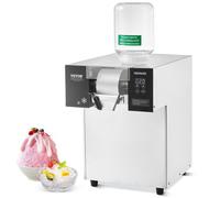 VEVOR Machine à Glace Râpée de Neige Commerciale, Machine à Râper la Glace 175 kg/24H, Machine à Glace Pilée en Inox, Système de Refroidissement par Liquide, Glace Rasée pour Dessert Boulangerie Café