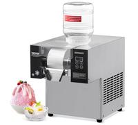 VEVOR Machine à Glace Râpée de Neige Commerciale, Machine à Râper la Glace 80 kg/24H, en Inox, Système de Refroidissement par Air, Dissipation Thermique Rapide, pour Dessert Boulangerie Café