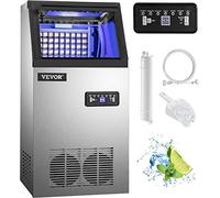 VEVOR Machine à Glaçons 220 V Capable de Produire 30 kg par 24 Heures Machine à Glace Commerciale pour Cafés, Maisons, Restaurants, Bars, Hôtels