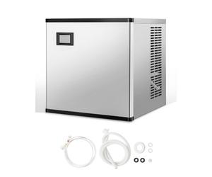 VEVOR Machine à Glaçons Capacité 226,8 kg/24 h Tête Uniquement, Appareil de Préparation de Glaçons avec Fonction Autonettoyage, en Acier Inoxydable, avec Panneau de Commande Intelligent, Cuisine Bar