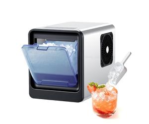 VEVOR Machine à Glaçons de Comptoir, Appareil à Glaçons Rendement de 15 kg par Jour, pour Café Bar Bureau Cuisine Maison, Portable, Nettoyage Automatique, Style de Tiroir, avec Pelle à Glace