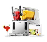 VEVOR Machine à Granité 2x3 L, Machine à Boissons Glacées Autonettoyante, pour Granitas Margarita Milk-shake Restaurant Café Bar Maison, Distributeur de Boissons Frappées avec 5 Programmes Prédéfinis