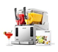 VEVOR Machine à Granité 2x3 L, Machine à Boissons Glacées Autonettoyante, pour Granitas Margarita Milk-shake Restaurant Café Bar Maison, Distributeur de Boissons Frappées avec 5 Programmes Prédéfinis