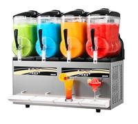 VEVOR Machine à Granité 4x12 L, Machine à Boissons Glacées Autonettoyante, pour Granitas Margarita Milk-shake Restaurant Café Bar Maison, Distributeur de Boissons Frappées avec 5 Programmes Prédéfinis