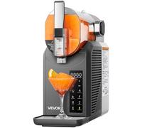VEVOR Machine à Granité Capacité 2 L, Machine à Boissons Glacées en Acier Inoxydable, Distributeur de Boissons Frappées Granitas Margarita Smoothie, Autonettoyante, pour Maison Restaurants Cafés Bars