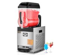 VEVOR Machine à Granité Commerciale 1x12 L, Machine à Boissons Glacées en Acier Inoxydable de 48 Tasses, Distributeur de Boissons Frappées Granitas Margarita Smoothie, pour Restaurants Cafés Bars