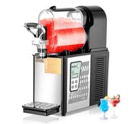 VEVOR Machine à Granité Commerciale 1x3 L, Machine à Boissons Glacées en Acier Inoxydable de 12 Tasses, Distributeur de Boissons Frappées Granitas Margarita Smoothie, pour Restaurants Cafés Bars
