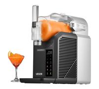 VEVOR Machine à Granités 2 L, Machine à Boissons Glacées et Givrées sans Glace, pour Margaritas Frappées Milkshakes Slush, Distributeur de Granité Granita Autonettoyant avec 6 Programmes Prédéfinis