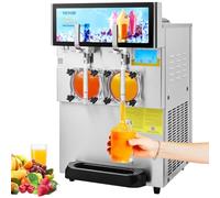 VEVOR Machine à granités commerciale 2x8L – Inox alimentaire, réfrigération rapide