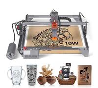 VEVOR Machine à Graver Laser 10 W Graveur Laser Grande 64x58x27 cm Surface de Travail 40x40 cm Vitesse de Mouvement 10000 mm/min Point Comprimé Protection Yeux Découpe Laser pour Bois Certains Métaux