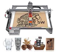 VEVOR Machine à Graver Laser 5 W Graveur Laser Grande 61x58x27 cm Surface de Travail 41x40 cm Vitesse de Mouvement 10000 mm/min Point Comprimé Protection Yeux Découpe Laser pour Bois Métal Acrylique
