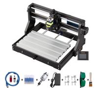 VEVOR Machine à Graver CNC 3018 Graveur 2500 mW Zone de Travail 30x18x4,5 cm, Carte de Contrôle GRBL, Haute Précision, pour Graver Bois, Plastique, Acrylique, Résine, Fibre de Carbone