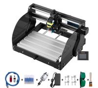 VEVOR Machine à Graver CNC 3018 Pro Graveur 15 W Zone de Travail 3 Axes 30x18x4,5 cm Machine de Gravure avec Contrôle GRBL de Précision pour Sculpture sur Plastique, Acrylique, PVC, Bois