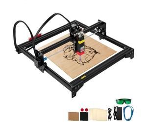 VEVOR Machine à Graver Laser Mini Graveur Laser CNC 5,5 W Zone de Travail 410x400 mm Machine Gravure Laser Compatibilité Forte Haute Précision pour Graver Papier Bois Cuir Tissu Plastique Acrylique