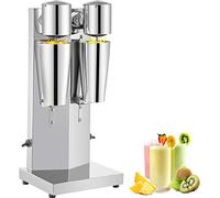 VEVOR Machine à milkshake à double têtes,Lait Shaker Électrique 180W+180W,Mélangeur Commercial,Machine à Mousse De Lait pour mélanger du yogourt/lait/protéine en poudre/des cocktails/des smoothies