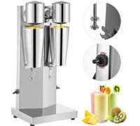 VEVOR Machine à Milkshake en Acier Inoxydable Capacité 800ml Conception à Deux Vitesses Argent