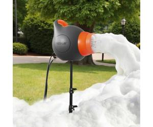 VEVOR Machine à Mousse 115 W Canon à Mousse de Fêtes Portable pour Événements Extérieur, Jardin, Autour de la Piscine, Anniversaires, Célébrations, Réunions de Famille, avec Trépied, Gris et Orange