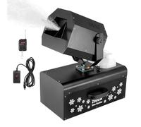 VEVOR Machine à Neige, 2000 W, Machine à Flocons de Neige Artificielle Pivotante, Télécommande Filaire et sans Fil, Réservoir 5 L, Haut Rendement, pour Fêtes de Noël, Effet de Scène Mariage, Intérieur