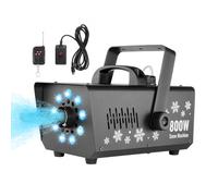 VEVOR Machine à Neige, 800 W, Machine à Flocons de Neige Artificielle Portative Suspendue Télécommandée avec Lumière LED, Réservoir 1 L, Haut Rendement, pour Fêtes de Noël, Effets de Scène de Mariage