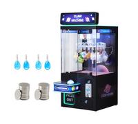 VEVOR Machine à Pince Attrape Peluche Fête Foraine 60 W Jeu d'Arcade avec Effets Lumineux et Sonores Mode Clips Convient aux Objets de 50 g pour Salles de Cinéma, de Jeux, d'Arcade, Noir et Violet