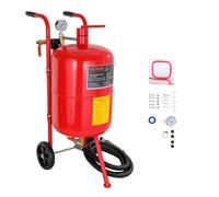 VEVOR Machine à Polir Machine à Polissage Sableuse Pneumatiques Machine de Sablage Sableuse Professionnelle en Acier avec Cabine Sablage (40L), Sableuse Professionnel pour le Nettoyage de Surface, le