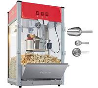 VEVOR Machine à Pop-corn Électrique de Comptoir 1440 W 340 g 80 Tasses Rouge