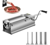 VEVOR Machine à Saucisse 5L Remplissage de Saucisse horizontal de saucisse remplissante de saucisse pour la maison et l'utilisation commerciale en acier inoxydable