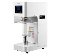 VEVOR Machine à Sceller les Canettes Automatique Diamètre Scellage 55 mm, Scelleuse Canettes Commerciale, Compatible avec Canette PET et Aluminium, pour Café, Soda et Boissons, Hauteur Réglable, Blanc