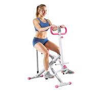 VEVOR Machine à Squats Domestique, Rameur Vertical Pliable pour Squats Profonds, Appareil d'Entraînement des Fessiers et des Jambes, avec 3 Bandes de Résistance, pour Fitness Domicile, Blanc