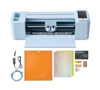 VEVOR Machine de Découpe Capacité 305 mm, Découpe Vinyle Commande par Écran Tactile, pour Personnalisation Autocollant Scrapbooking Décoration DIY, Compatible avec Mac, Windows, Android et iOS, Bleu