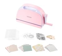VEVOR Machine de Découpe et de Gaufrage Manuelle, Ouverture 229 mm, Kit Portable avec Dossiers de Gaufrage, Matrices et Plaques de Découpe, Feuilles de Papier, pour Scrapbooking, Cartes et Bricolage