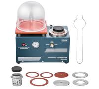 VEVOR Machine de Fonte à la Cire Perdue sous Vide, Machine pour Moulage de Précision 290 W, avec Port d'Injection Pratique, Manomètre de Précision, Équipement pour Coulée de Bijoux Fusion de Métaux
