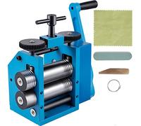 VEVOR Machine de Laminage de Bijoux, 76 mm Laminoir à Combinaison Manuel, Équipement de Traitement de Fabrication de Comprimés de Bijoux, Outil de Bricolage Multifonctionnel pour Presser Feuilles Fils