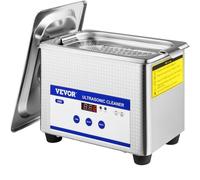 VEVOR Machine de Nettoyage à Ultrasons 0,8 L, Professionnel Nettoyeur à Ultrasons écran Affichage LED 220 V, Nettoyeur Ultrasons Acier Inoxydable pour le Nettoyage des Bijoux Pièces de Monnaie Lunettes