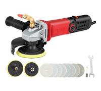 VEVOR Machine de Polissage Humide au Marbre Ponceuse à Pierre Humide 100-127 mm avec 7 Disques de Meulage, Polisseuse Moulins à Eau 860 W Machine à Polissage Électrique pour Béton Carreaux Céramique