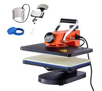 VEVOR Presse à Chaud 5-en-1 Plateau 30,5x38,1 cm, Machine de Sublimation Textile à 360°, Presse à Chaleur Transfert par Sublimation, Chauffage Rapide, pour T-shirt/Chemise/Bannière/Sac/Oreiller/Tasse