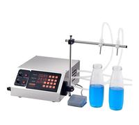 VEVOR Machine de Remplissage de Liquide Automatique Capacité 30 à 4000 mL Remplisseuse de Bouteilles à Commande Numérique pour Lait, Eau, Vin, Boissons, Sauce de Soja, Vinaigre, Alcool, Double Buse