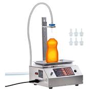 VEVOR Machine de Remplissage de Liquide Automatique Capacité de Pesée 30-15000 g Remplisseuse de Bouteilles Commande Numérique pour Lait, Eau, huile, Vin, Boissons, Détergents, Shampoing, Buse Unique