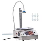 VEVOR Machine de Remplissage de Liquide Automatique Capacité de Pesée 30-15000 g Remplisseuse de Bouteilles Commande Numérique pour Lait, Eau, huile, Vin, Boissons, Détergents, Shampoing, Buse Unique