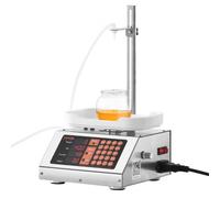 VEVOR Machine de Remplissage de Liquide Automatique Capacité de Pesée 5-50 g Remplisseuse de Bouteilles Commande Numérique Pompe Péristaltique pour Lait, Eau, Vin, Boissons, Sauce de Soja, Buse Unique