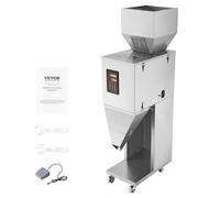 VEVOR Machine de remplissage de particules, 20-5000 g, machine de remplissage automatique avec pédale, acier inoxydable, remplissage de pesée pour haricots, graines, grains, thé, emballage granul