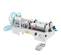 VEVOR Machine de Remplissage Liquide Pneumatique 100-1000 ml, Contrôle Automatique Acier Inoxydable Machine de Remplissage Fluide Réglable Conception Anti-goutte pour Alimentation Boissons Cosmétiques