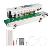 VEVOR Machine de scellage de sacs en continu, largeur de scellage 6-12 mm, scelleuse à bande horizontale 900WSA, pour sacs en plastique 0,02-0,8 mm