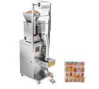 VEVOR Machine d'Emballage et de Remplissage Poudres et Granulés 3-200 g | pour Grains de Café, Thé, Céréales et Épices, Pesage Intelligent, Remplissage et Scellage Automatiques, en Acier Inox, Argent